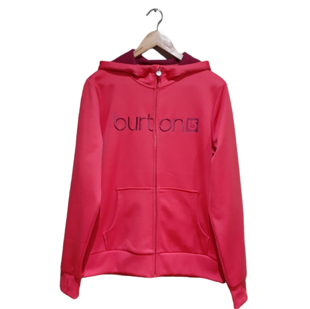 Burton Vintage Women's Dryride Sweater Jacket Pink Full-Zip Size Large